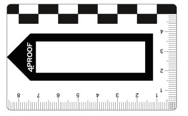Preview: Pfeil-Risscard Rückseite